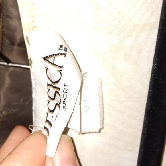 Jessica sport women's floral beige top Sz 10/12 - Picture 7 of 12